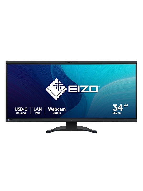 34" EIZO FlexScan EV3450XC-BK - 3440x1440 (UWQHD) - IPS - 94W USB-C Skaerm