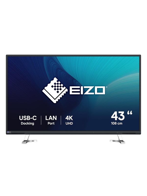 42" EIZO FlexScan EV4340X-BK - 3840x2160 (4K / UHD) - IPS - 94W USB-C Skaerm