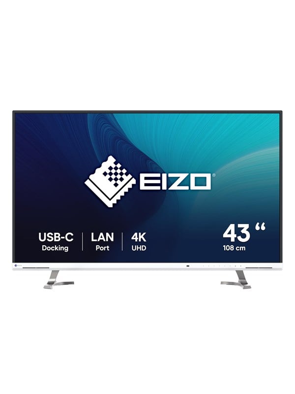 42" EIZO FlexScan EV4340X-WT - 3840x2160 (4K / UHD) - IPS - 94W USB-C Skaerm