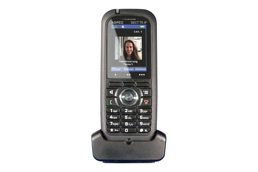 AGFEO DECT 75 IP - ekstra trådløst håndsæt - med Bluetooth interface IT og elektronik > Telefoni/GPS > Telefoner > Trådløse telefoner