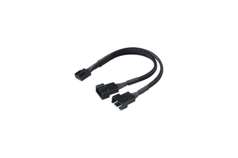 Akasa PWM Fan Splitter - splitter til blæser - 4 pin PWM til 4 pin PWM - 15 cm IT og elektronik > Hardware > Kabler > Strømkabler
