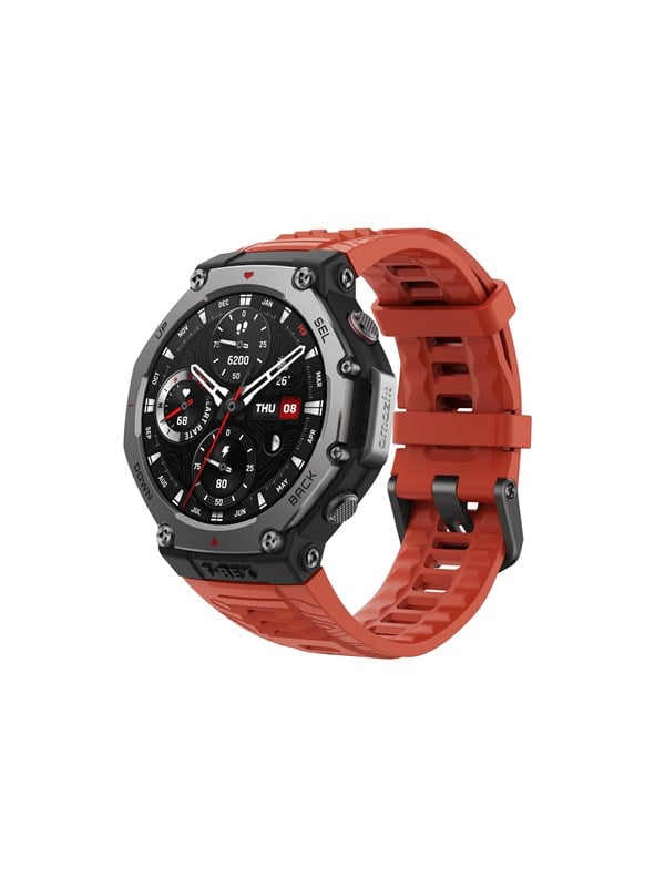 Amazfit T-Rex 3 48mm - Lava Red Smartwatch Sportsur Aktivitetstracker