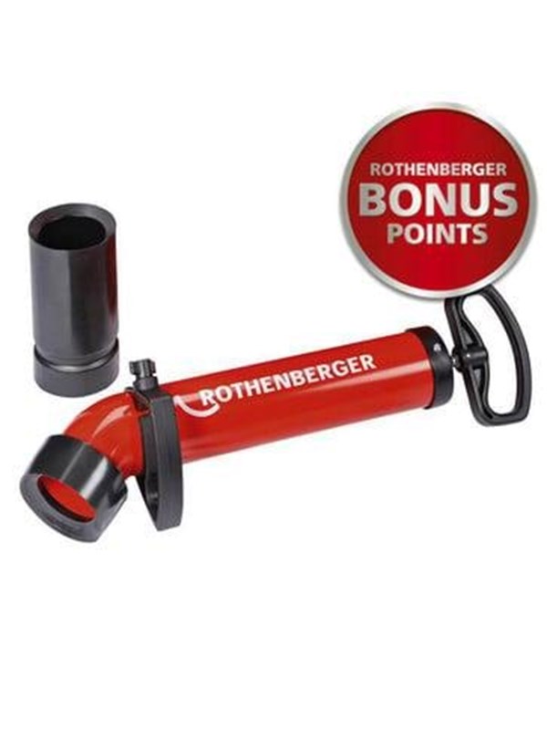 Andersen & Nielsen Rothenberger ropump super plus kloakrenser med kort og lang adapter Centralstoevsugere