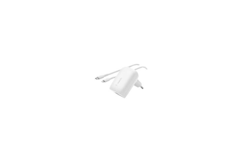 Belkin BoostCharge strømforsyningsadapter - PPS-teknologi - 24 pin USB-C - 30 Watt IT og elektronik > Hardware > Strømforsyninger > Strømadaptere og opladere