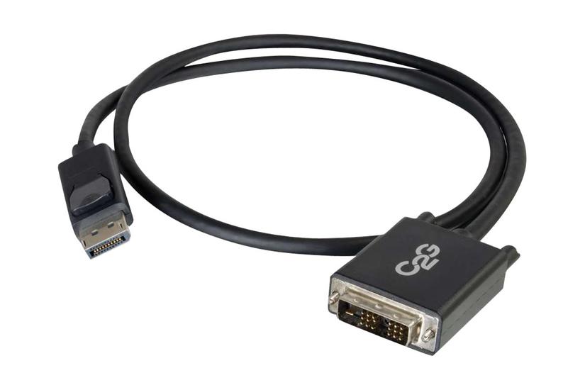 C2G 2m DisplayPort to Single Link DVI-D Adapter Cable M/M - DP to DVI - Black - DisplayPort kabel - 2 m IT og elektronik > Hardware > Kabler > Monitor Kabler