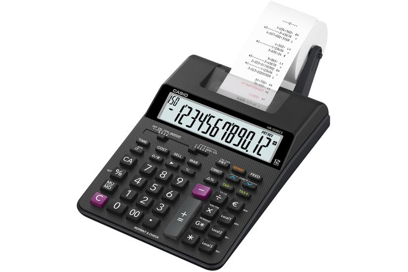 Casio HR-150RCE - printe-regnemaskine Kontor > Kontorinventar > Regnemaskiner og skrivemaskiner > Regnemaskine > Printe-regnemaskine