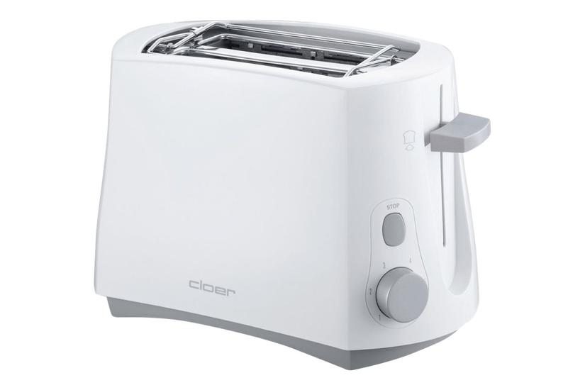 Cloer 331 - brødrister - hvid Husholdning > Køkkenapparater > Brødristere og grille > Brødristere