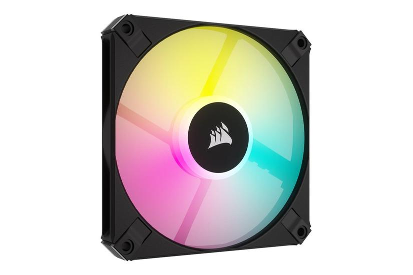 Corsair iCUE AF120 RGB SLIM blæser - 120mm PWM Fluid Dynamic Bearing Fan - sort 1 stk IT og elektronik > Hardware > Blæsere og køling > Blæsere