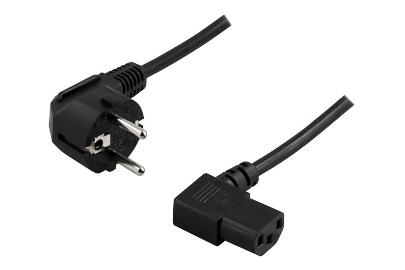 DELTACO DEL-109B - strømkabel - power CEE 7/7 til power IEC 60320 C13 - 20 cm IT og elektronik > Hardware > Kabler > Strømkabler
