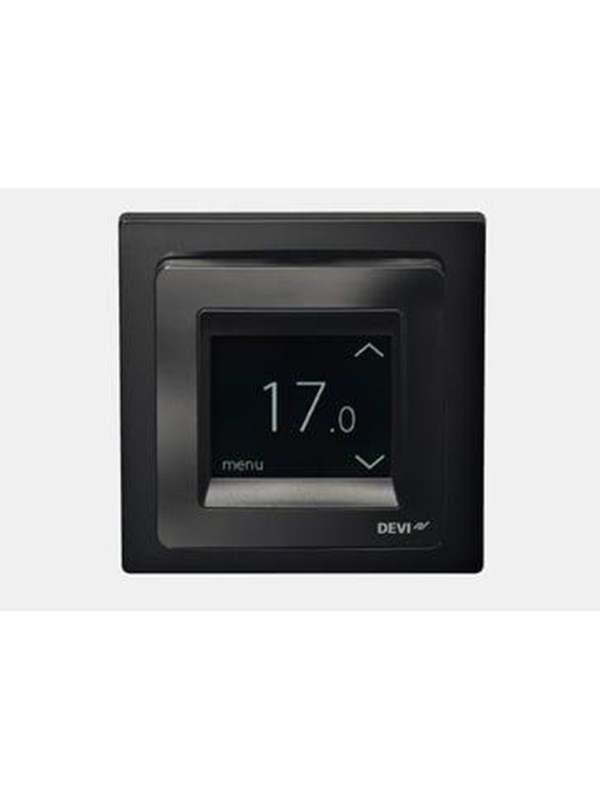 DEVI reg Touch Design Frame pure black Gulvvarme