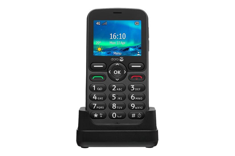 DORO 5861 - grå - 4G funktionstelefon - GSM IT og elektronik > Telefoni/GPS > Mobiltelefoner > 4G-telefoner