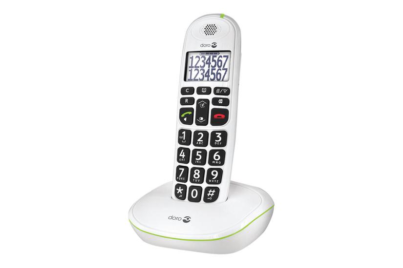 DORO PhoneEasy 110 - trådløs telefon med opkalds-ID/opkald venter IT og elektronik > Telefoni/GPS > Telefoner > Trådløse telefoner