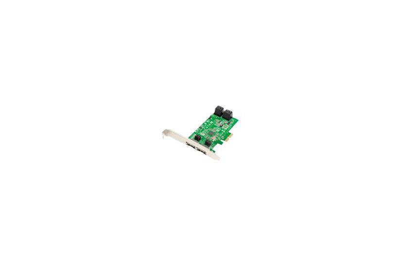Dawicontrol DC 624e RAID - styreenhed til lagring (RAID) - SATA 6Gb/s - PCIe 2.0 x2 IT og elektronik > Hardware > Lagring og backup > Harddisk Kabinet > Harddisk Docking