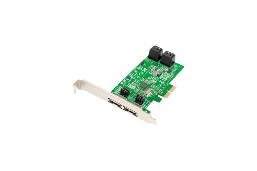 Dawicontrol DC 624e RAID - styreenhed til lagring (RAID) - SATA 6Gb/s - PCIe 2.0 x2 IT og elektronik > Hardware > Lagring og backup > Harddisk Kabinet > Harddisk Docking