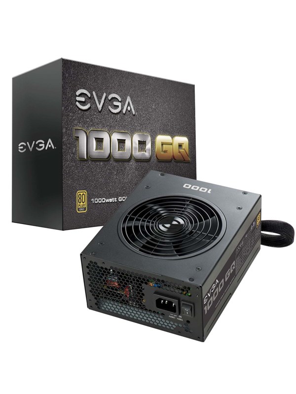 EVGA SuperNOVA 1000 GQ Strømforsyning - 1000 Watt - 135 mm - ATX - 80 Plus Gold certified Stroemforsyning