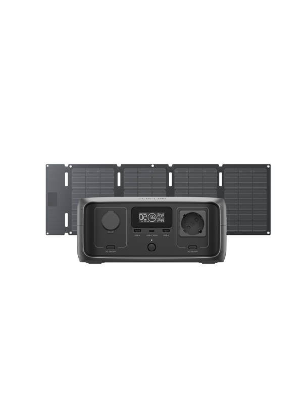 EcoFlow River 3 UPS 245Wh + 45W Solar Panel - Bundle Power Station