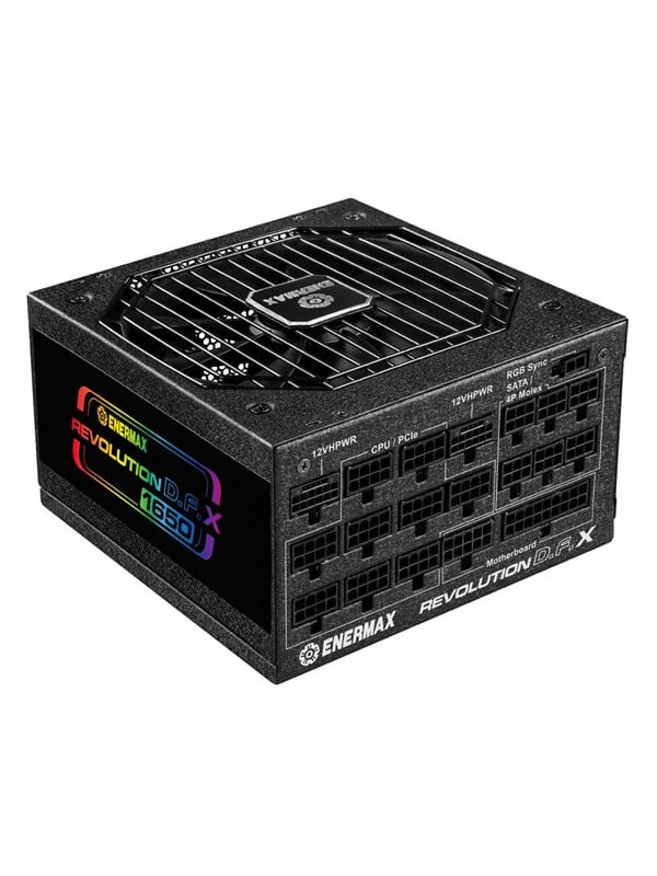 Enermax Revolution D.F.X ERT1650EWT Strømforsyning - 1650 Watt - 140 mm - ATX 3.0 - 80 Plus Gold certified Stroemforsyning