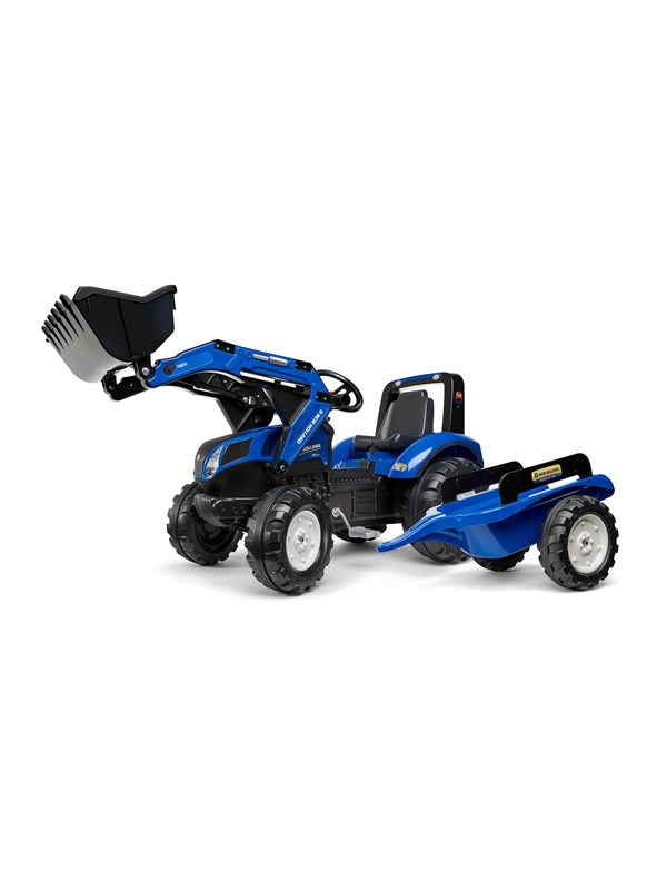 Falk Frontlæsser med vogn New Holland Loebecykler Gaabiler Scootere