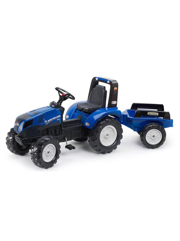 Falk Traktor med vogn New Holland Loebecykler Gaabiler Scootere