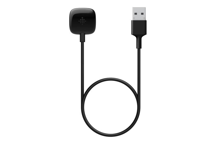 Fitbit Versa 3 - sort aluminium - smart ur med bånd - sort IT og elektronik > Telefoni/GPS > Navigation > Bærbar elektronik > Smart-ure