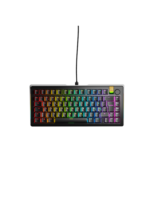 Glorious GMMK 3 Pro HE 75% - Gaming Tastatur - Uden Numpad - Nordisk - Sort Tastatur