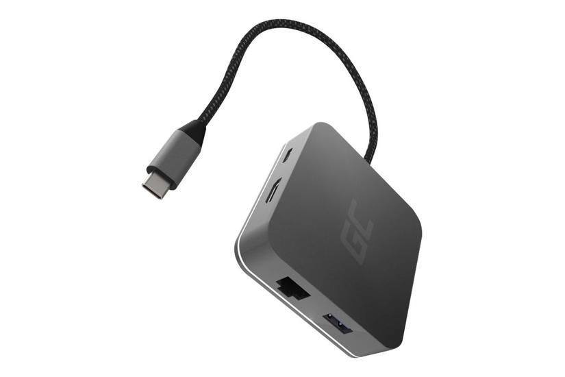 Green Cell HUB2 - dockingstation - USB-C - HDMI - 1GbE PC / bærbar > Bærbar - tilbehør > Dockingstationer