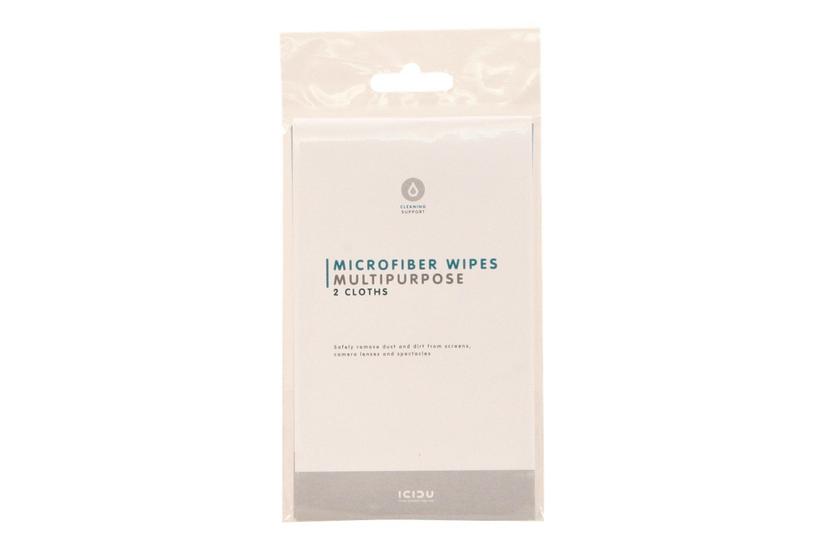 ICIDU Microfiber Wipes - 2stk IT og elektronik > Hardware > Tilbehør m.m. > Rengøringstilbehør
