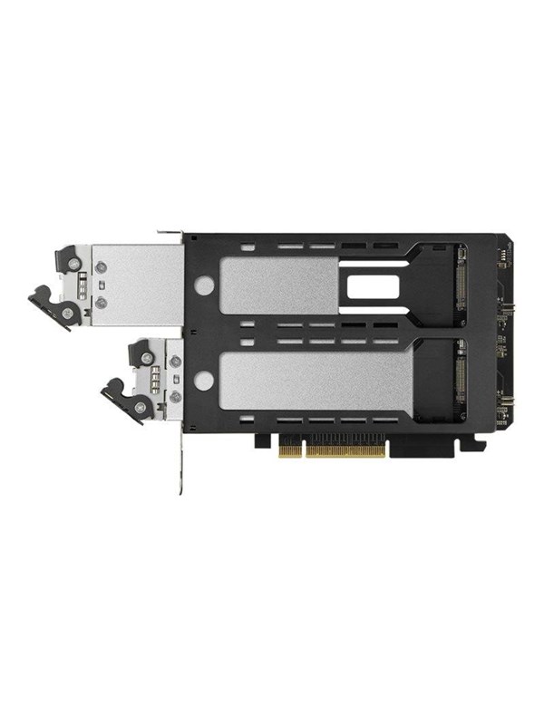 Icy dock ToughArmor MB842MP-B - storage mobile rack - 2 bay removable - M.2 NVMe Card - PCIe 4.0 x16 Harddisk tilbehoer