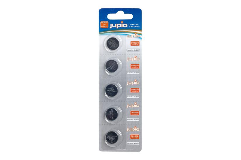 Jupio batteri x CR1620 - Li (pakke med 5) IT og elektronik > Hardware > Batterier > Knapbatterier