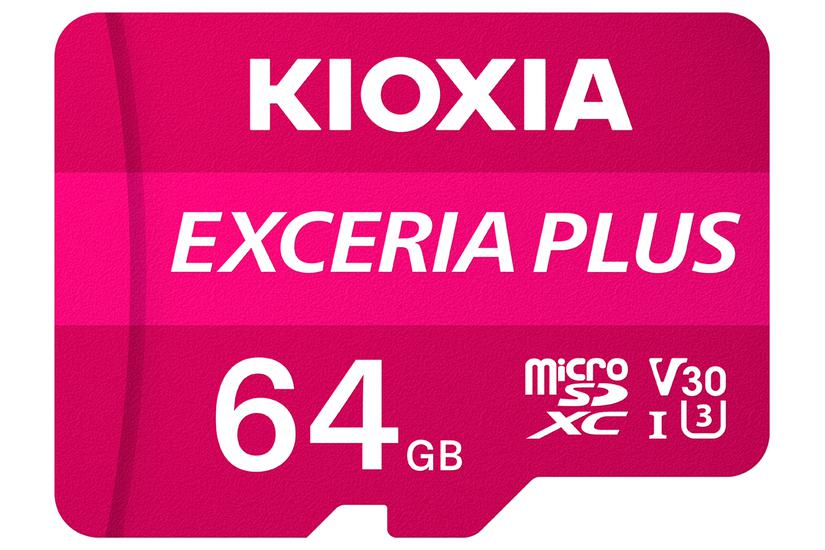 KIOXIA EXCERIA PLUS - flashhukommelseskort - 64 GB - microSDXC UHS-I IT og elektronik > Hardware > Lagring og backup > Flash Hukommelse > Flash Kort > Micro-SD Kort