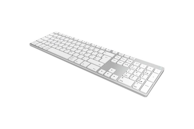 Keysonic KSK-8022BT - tastatur - QWERTZ - tysk - sølv Indgangsudstyr IT og elektronik > Hardware > Tastatur og mus > Tastaturer > Trådløse tastaturer