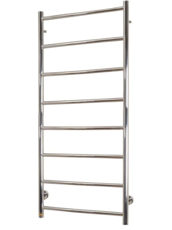 Kriss polaris håndklædevarmer elektrisk 1200 x 500 mm poleret rustfrit stål Haandklaederadiator og tilbehoer