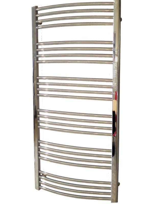 Kriss round håndklæderadiator 1320 x 600 mm forkromet Haandklaederadiator og tilbehoer