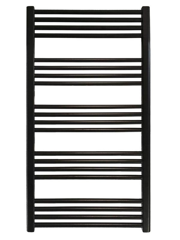 Kriss space håndklædetørrer 1103 x 500 mm mat sort Haandklaederadiator og tilbehoer