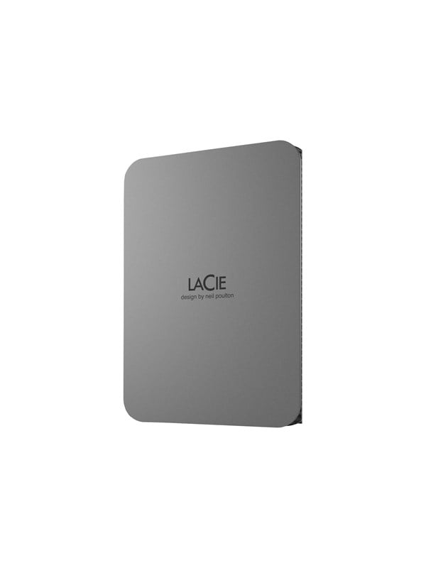 LaCie Mobile Drive Secure - 5TB - Ekstern Harddisk - Grå Harddisk Ekstern