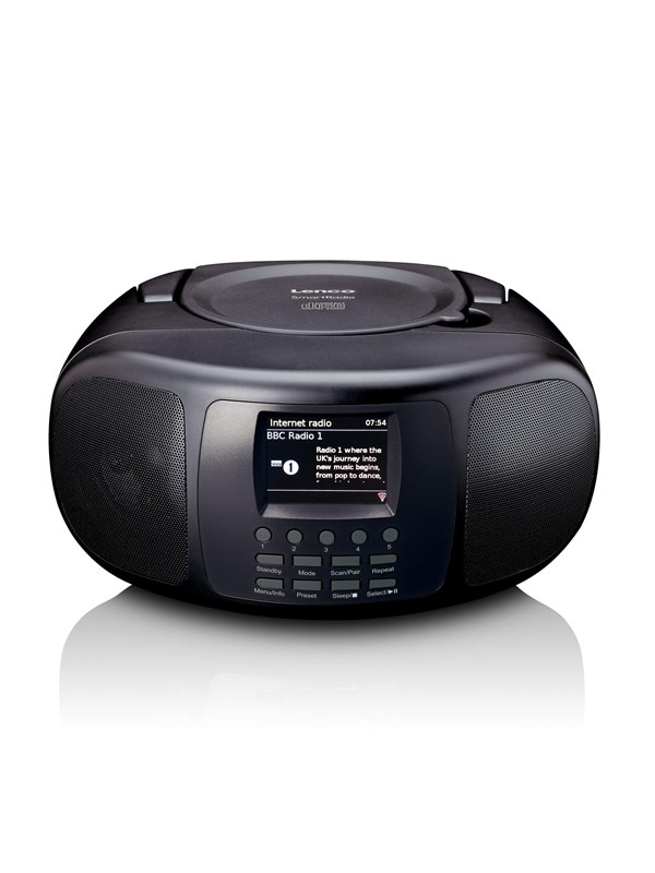 Lenco SCD-6000BK - DAB+/FM - Stereo - Sort DAB netvaerks og clockradio