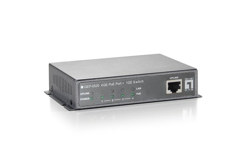 LevelOne GEP-0520 - switch - 4 porte IT og elektronik > Netværk > Hubs og switches > Gigabit hubs og switches