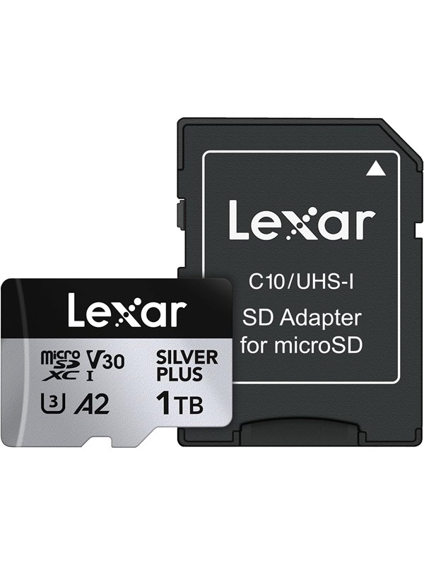 Lexar Professional Silver Plus MicroSD/SD - 205MB/s - 1TB Hukommelseskort