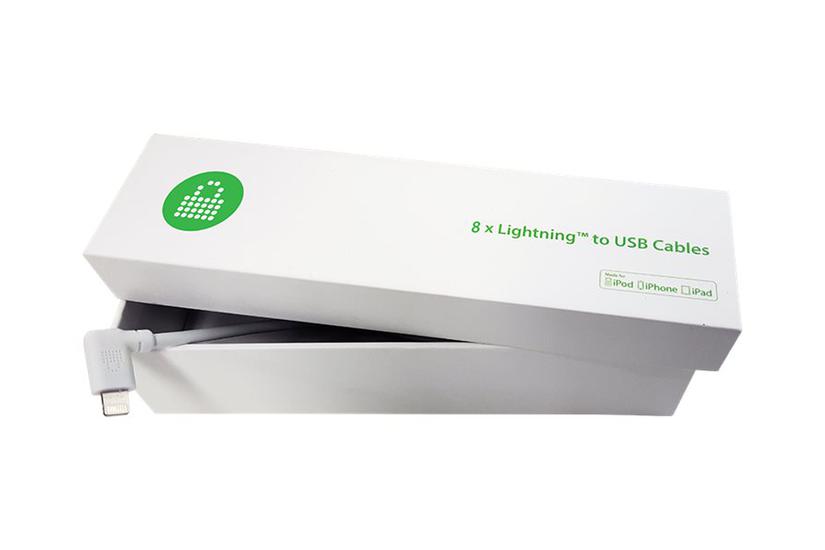 LocknCharge Lightning-kabel - Lightning / USB - 15 cm IT og elektronik > Hardware > Kabler > Lynkabler