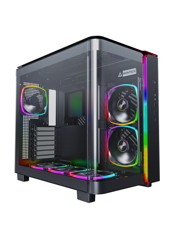 Montech King 95 Pro - Black - Kabinet - Miditower - Sort Kabinet