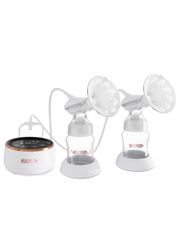 NENO Breast Pump Electric Bella Twin Moon White Baby Udstyr