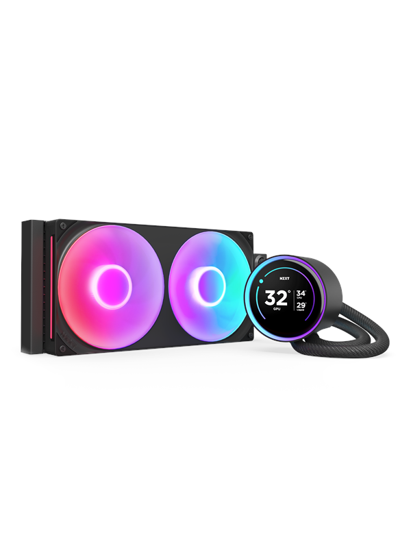 NZXT Kraken Elite RGB V2 280 (2024) - Sort med RGB lys - CPU Vandkøling - Max 30 dBA CPU Koeler