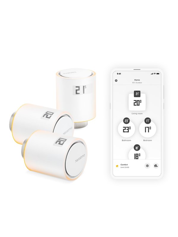 Netatmo Smart Radiator Termostat - 3 ekstra enheder Smart Home