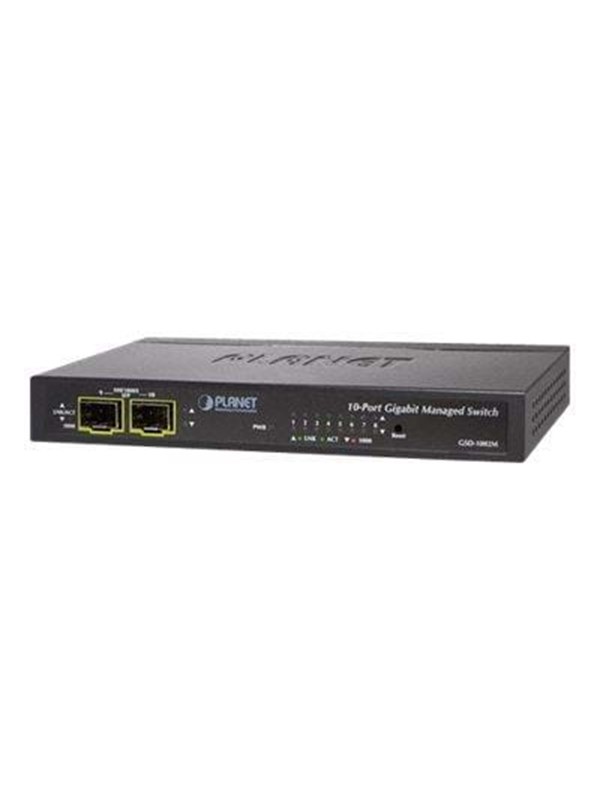 PLANET 8-Port GE + 2-Port SFP Managed Desktop Swit Switch