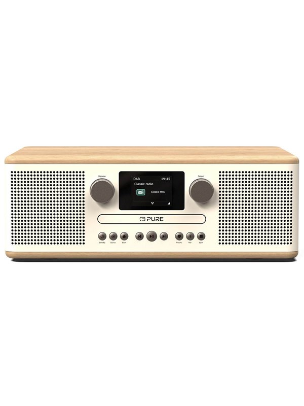 PURE Classic C-D6 - White/Oak CD Player