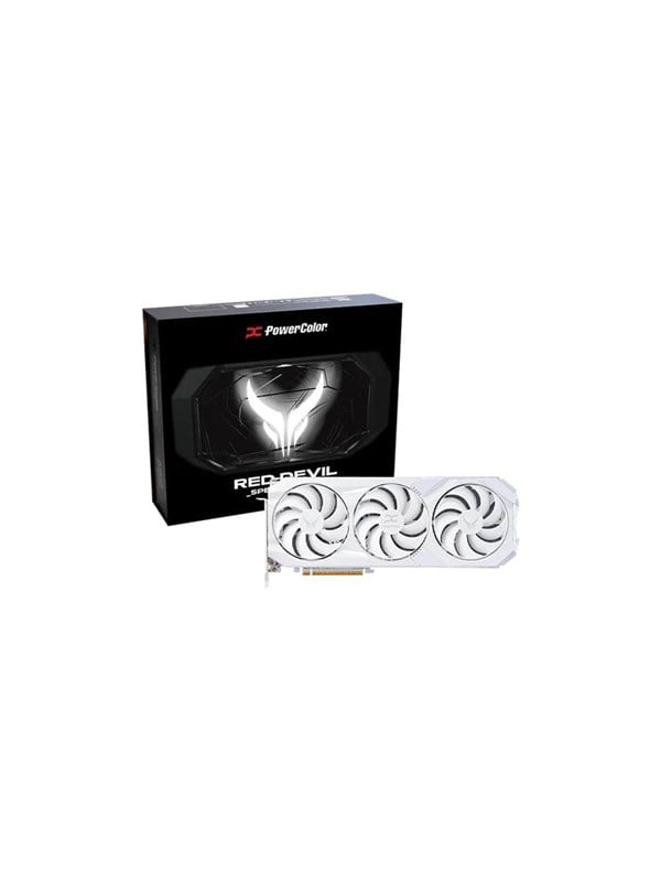 PowerColor Radeon RX 9070 XT Red Devil Spectral White - 16GB GDDR6 RAM - Grafikkort Grafikkort