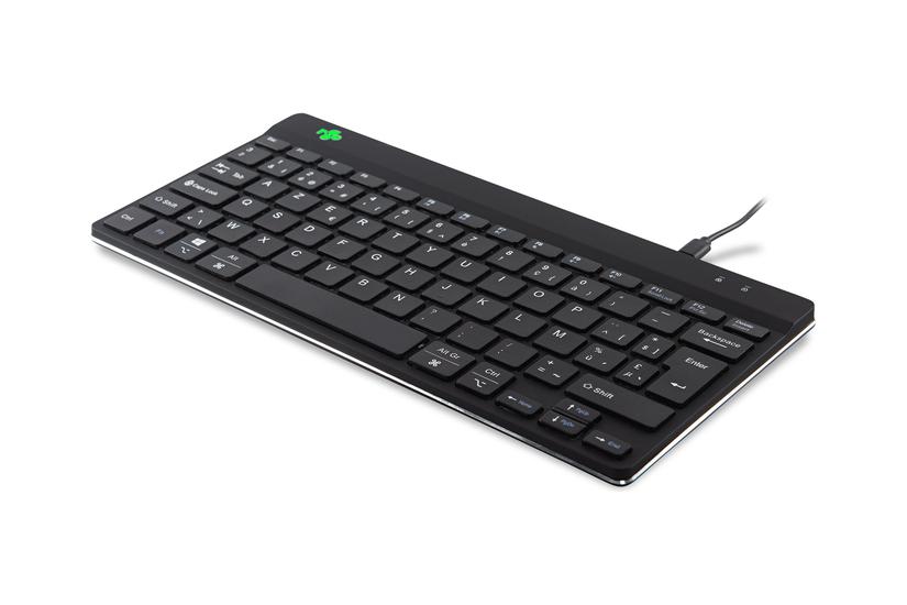 R-Go Ergonomic Keyboard Compact break - tastatur - AZERTY - belgisk - sort Indgangsudstyr IT og elektronik > Hardware > Tastatur og mus > Tastaturer > Tastaturer med kabel