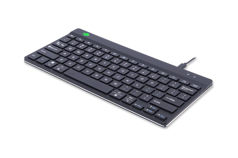 R-Go Ergonomic Keyboard Compact break - tastatur - QWERTY - USA - sort Indgangsudstyr IT og elektronik > Hardware > Tastatur og mus > Tastaturer > Tastaturer med kabel