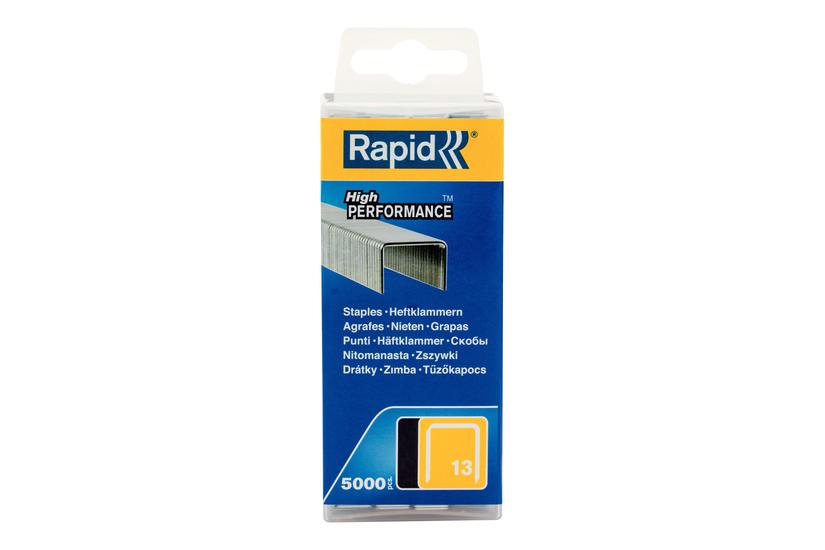 Rapid - hæfteklammer - 13/8 - 10.6 x 8 mm - pakke med 5000 Kontor > Skrivebordstilbehør > Klemmer