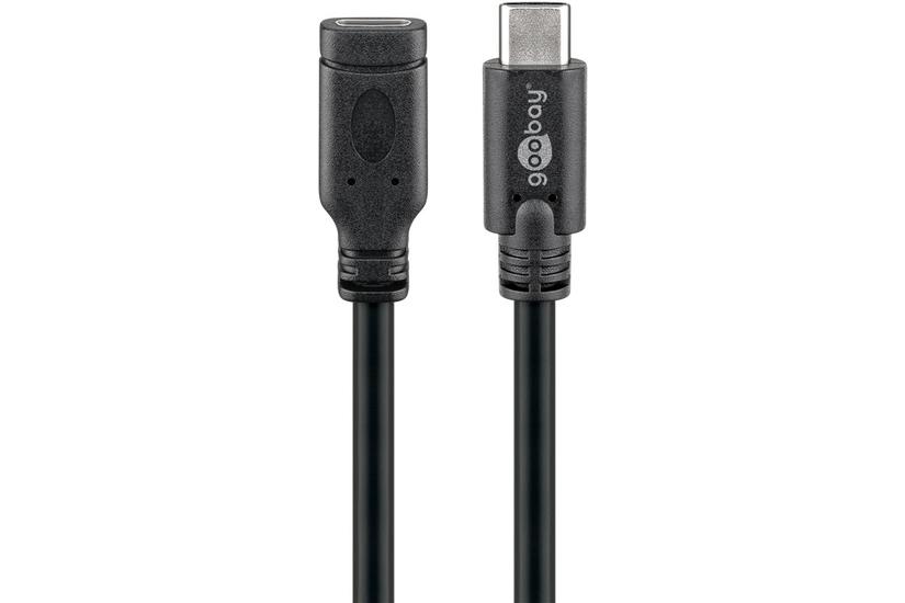 goobay - USB Type-C forlængerkabel - 24 pin USB-C til 24 pin USB-C - 1 m IT og elektronik > Hardware > Kabler > USB Kabler